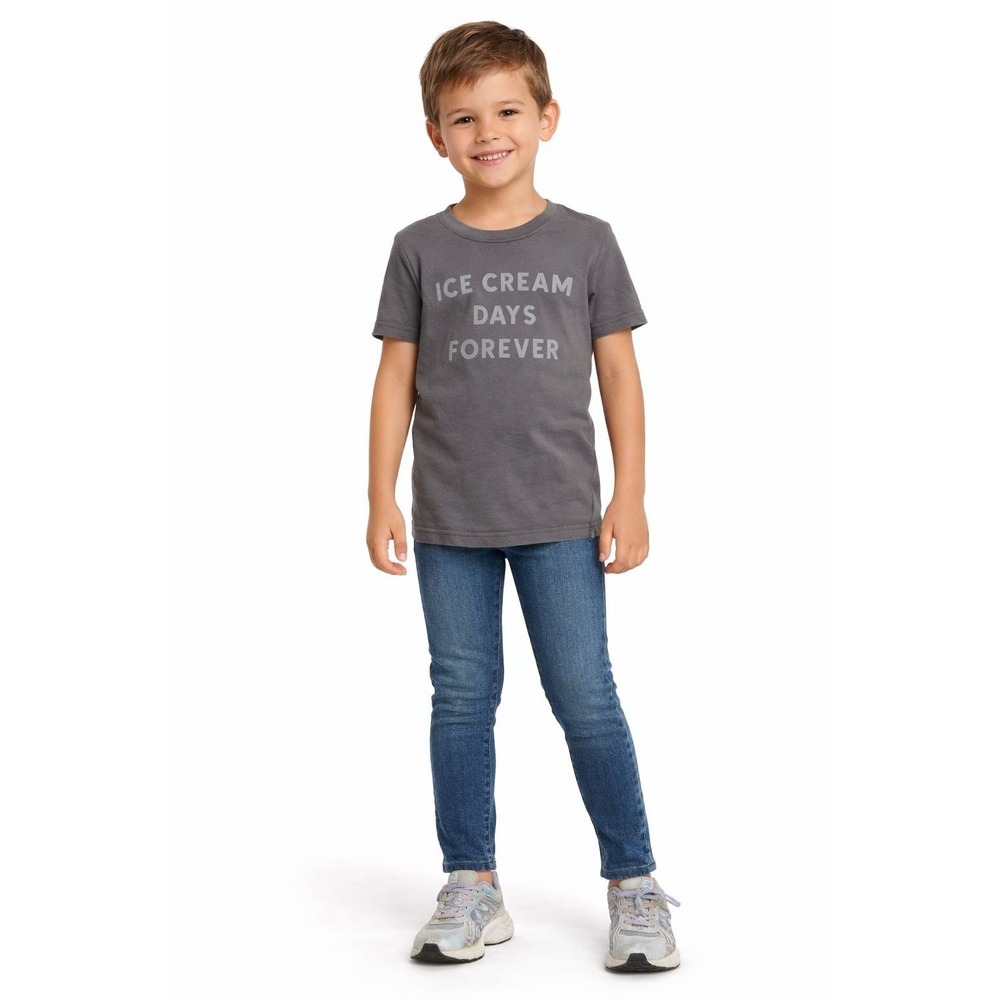 UNBRANDED Kids Boys 2Pc Graphic T-Shirt Blue 6-8 Sunshine T-Shirt Gray Ice Cream